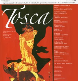 Locandina La tosca