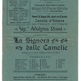 Vecchia Locandina La Signora dalle Camelie