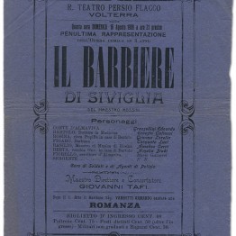 Vecchia Locandina Il Barbiere di Siviglia